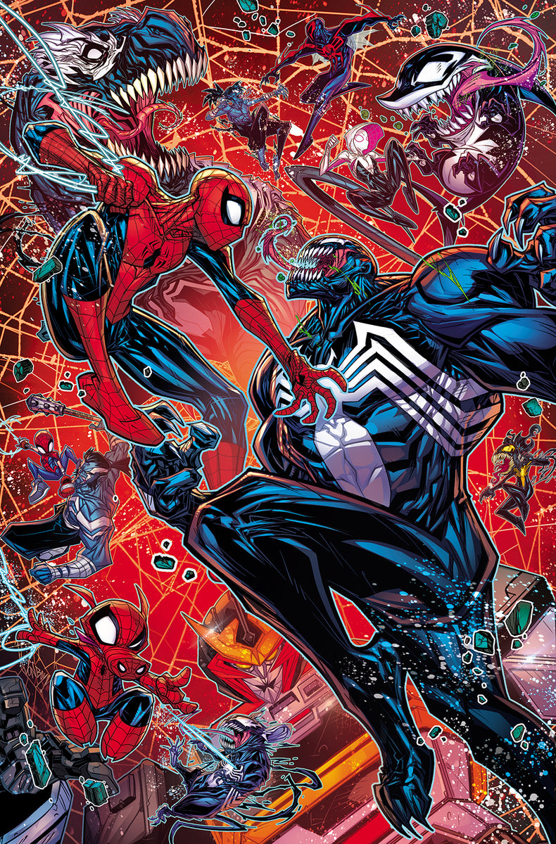 Spiderverse vs Venomverse #1 Double Signed Flood Red Foil Edition